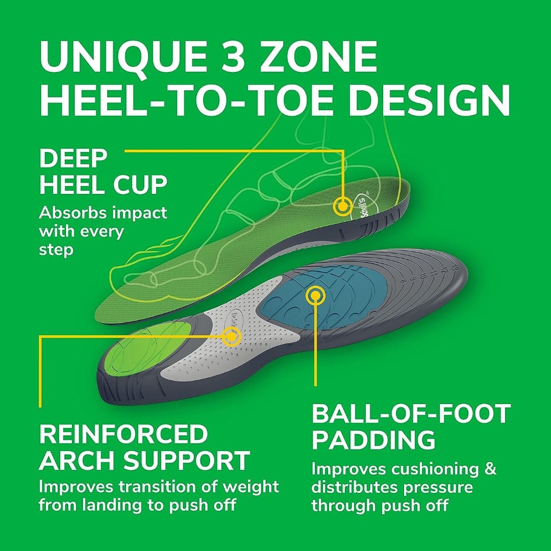 Free run shoe inserts top