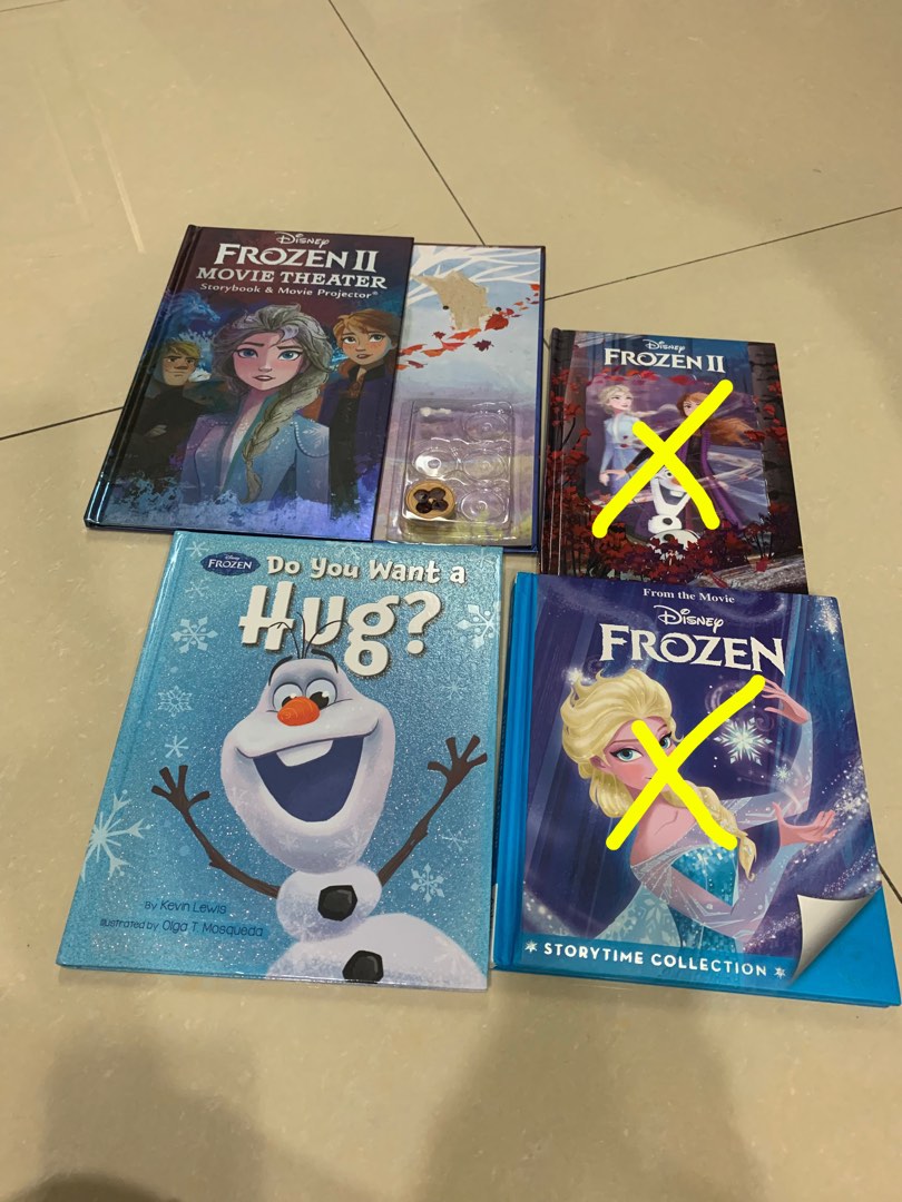 Frozen Series Hardcover Movie Storybook, Hobbies & Toys, Books ...