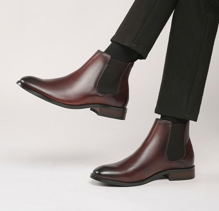 Full Grain Leather Chelsea Boots Bianco I Men s Fashion