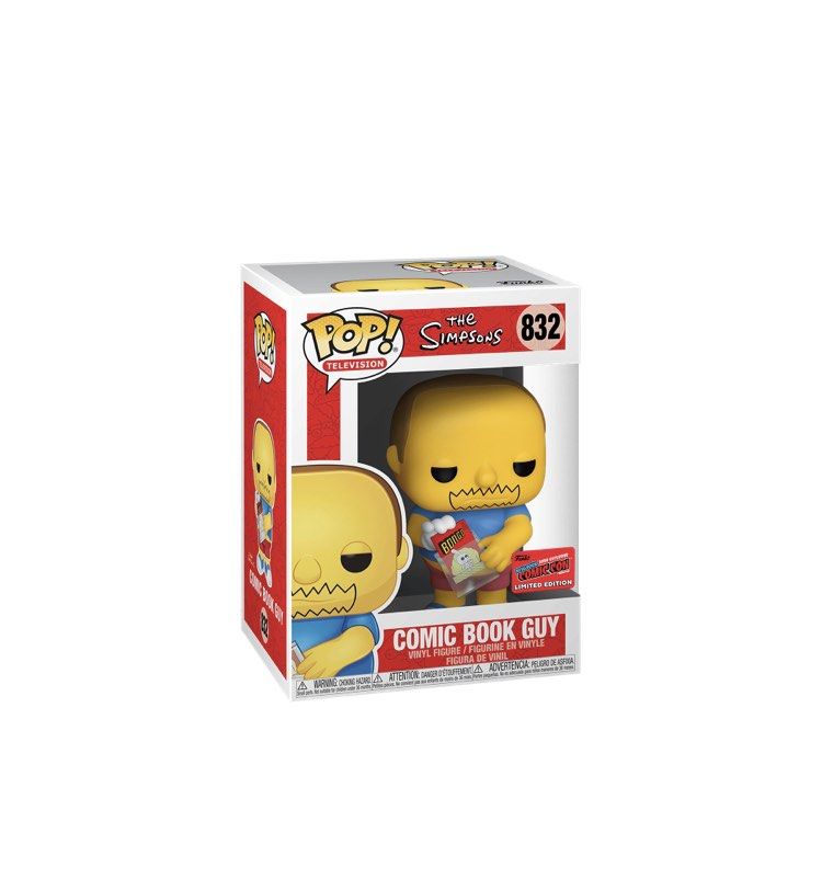 Funko Pop The Simpsons Comic Book Guy (Category: Designer & Blind Box Toys) located in Manila. Submitted by nep.factor (Listing ID 1250212500, Image 1). Description: The Simpsons Comic Book Guy Php2150 Funko 2020 Fall Convention Limited Edition Exclusive Release: 2020.