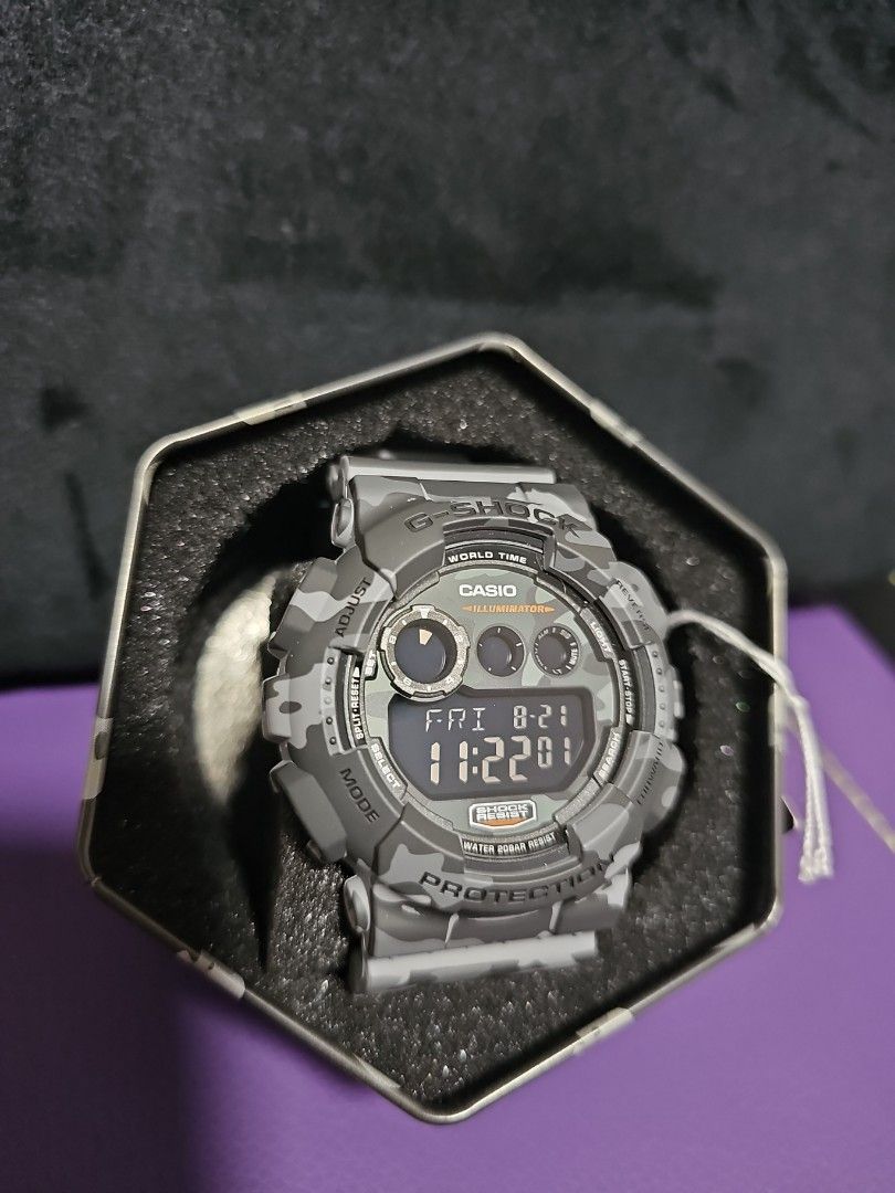 G Shock Watch Gd 120cm 8er Camo grey