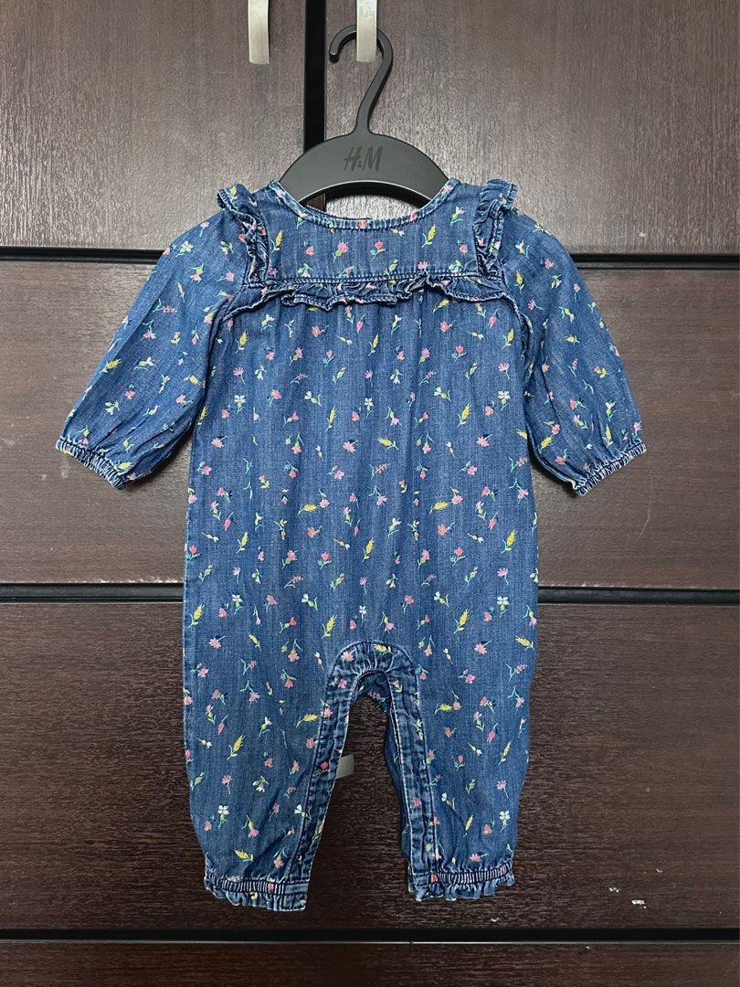 GAP Baby Girl Denim One piece Rompers Babies Kids Babies