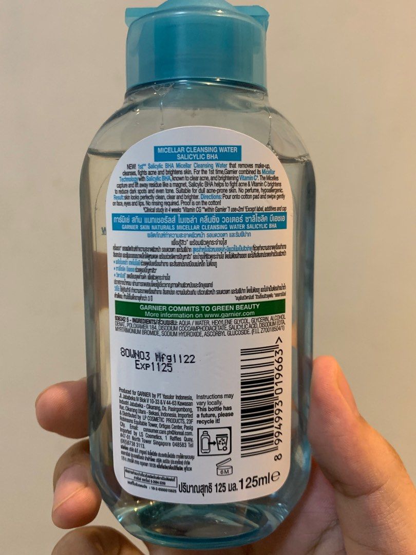 Garnier micellar water blue review hotsell