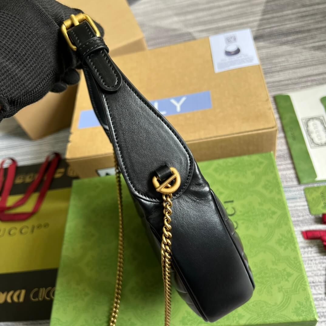 Half-moon-shaped mini bag with Interlocking G