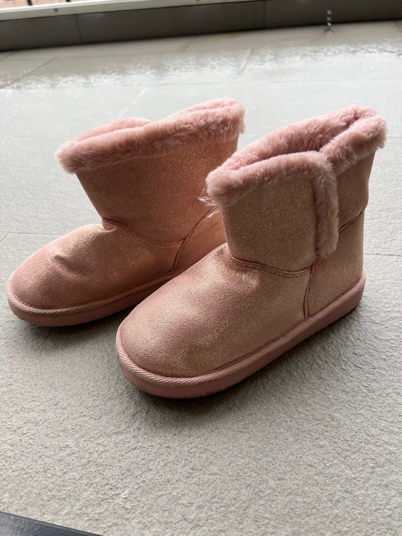 Girls glitter snow clearance boots