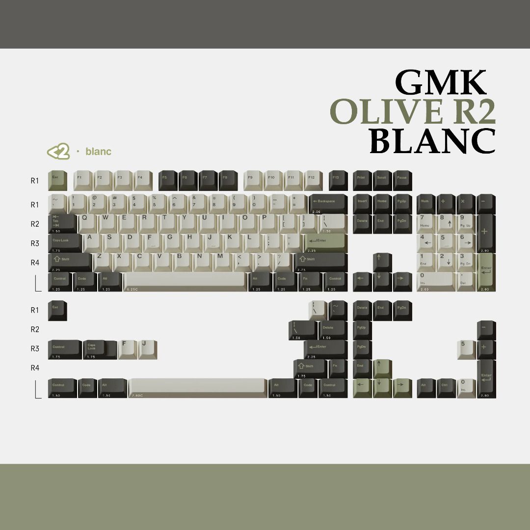 GMK Olive R2 Light Base キーキャップ
