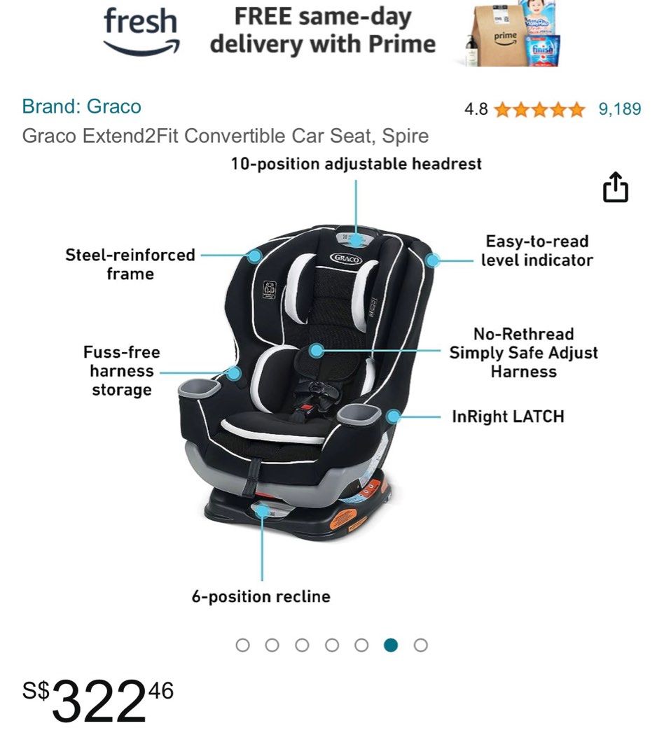 Graco extend to fit spire top