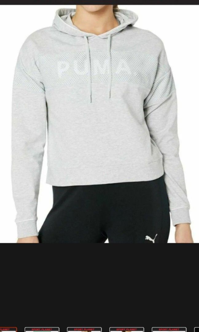 Puma Grey Hoodie Women s Fashion Coats Jackets and Outerwear on