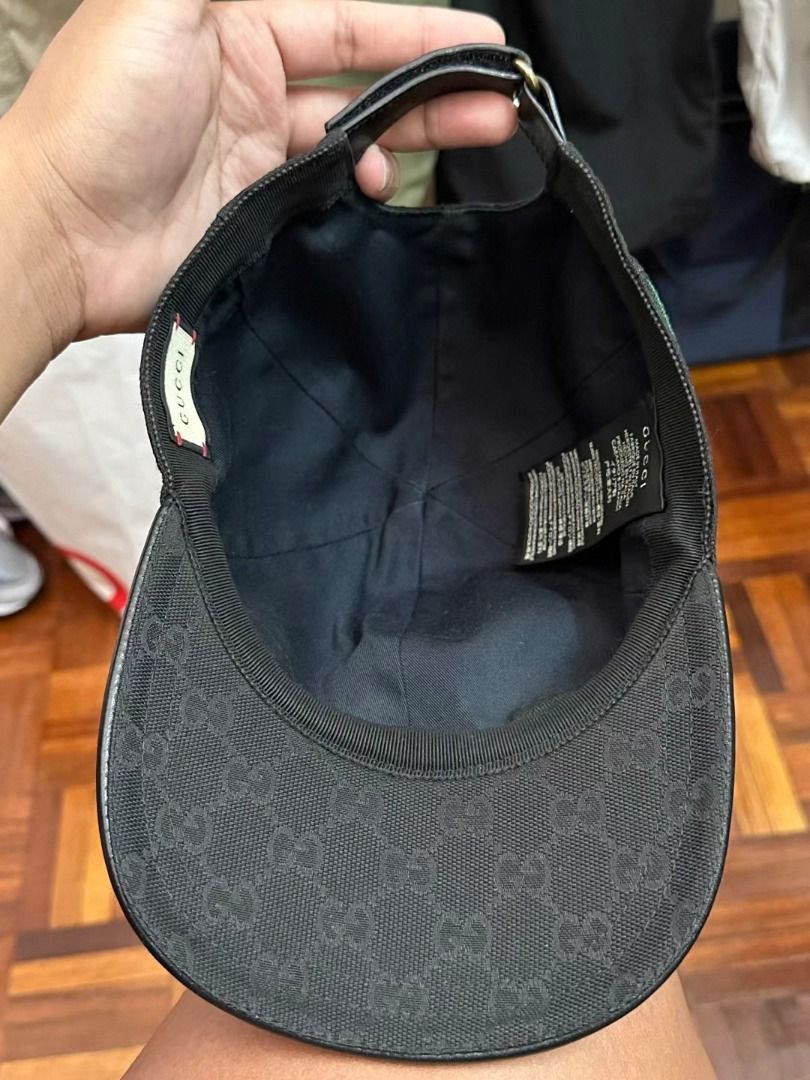 Gucci Gg Embroidered Velvet Baseball Cap in Black