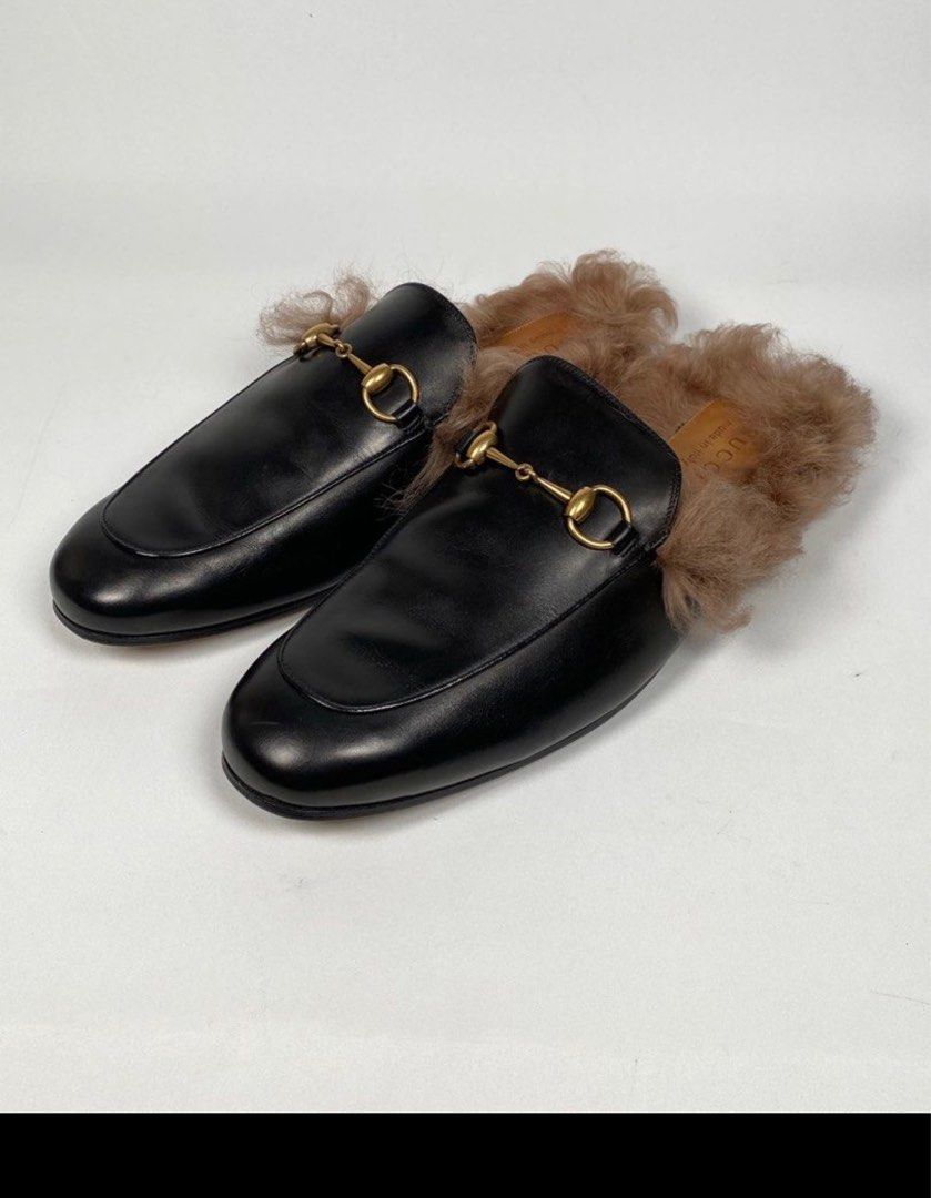 Mens gucci deals princetown loafers