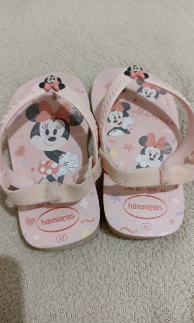 Havaianas Baby Minnie Mouse in size 22 Babies Kids Babies
