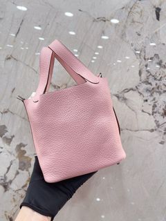 Hermes Picotin18 3Q Rose Sakura  PHW / TC / T Stamp 95%NEW
