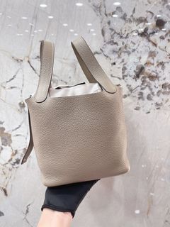 Hermes Picotin 18  斑鳩灰81  Gris Tourterelle / TC / T Stamp 90%NEw