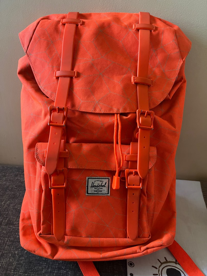 Herschel orange hot sale backpack