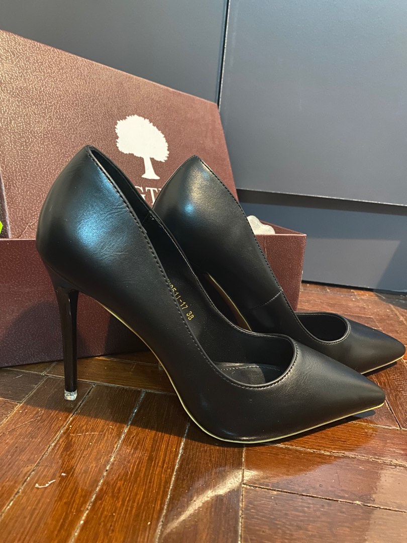 High Sexy Pointed Matte Black Heels