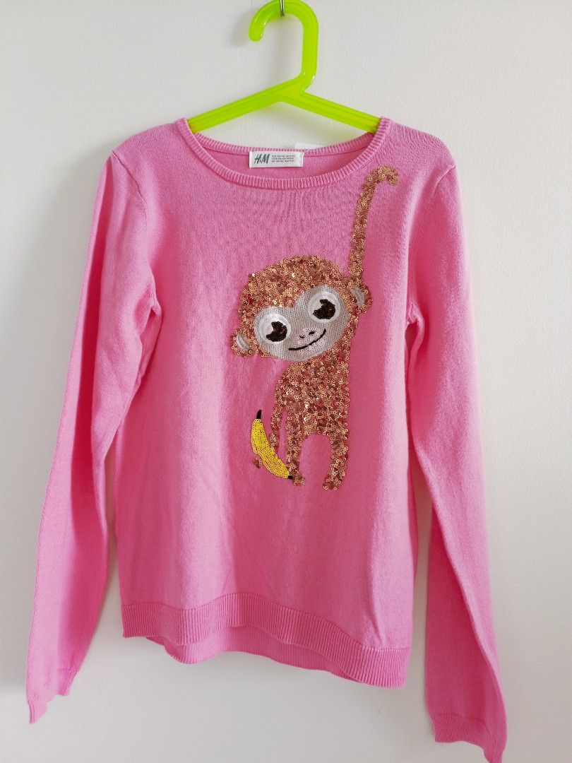 H M Kid Sequins Jumper Sweater Size 8 10 yo