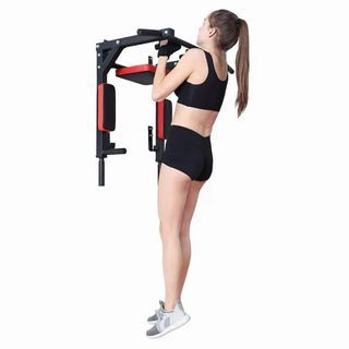 Home Gym Chin up pull up / Dip Station wall mount fitness exercise equipment / Multifunction Pull Up Dip Station / Foldable Horizontal Wall Mount Chill Pull up Bar