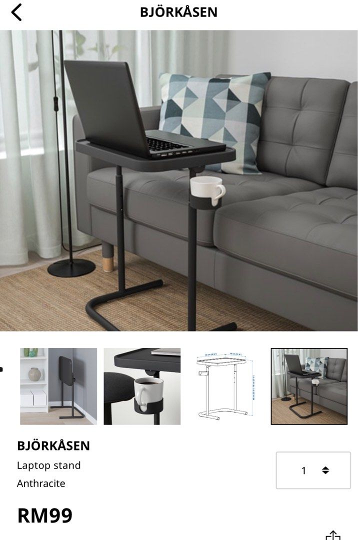 Ikea sofa laptop table deals