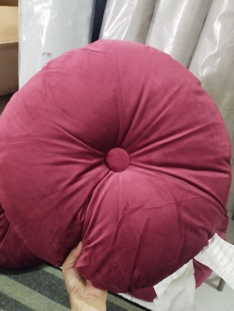 IKEA CUSHION MAROON, Furniture & Home Living, Home Decor, Cushions