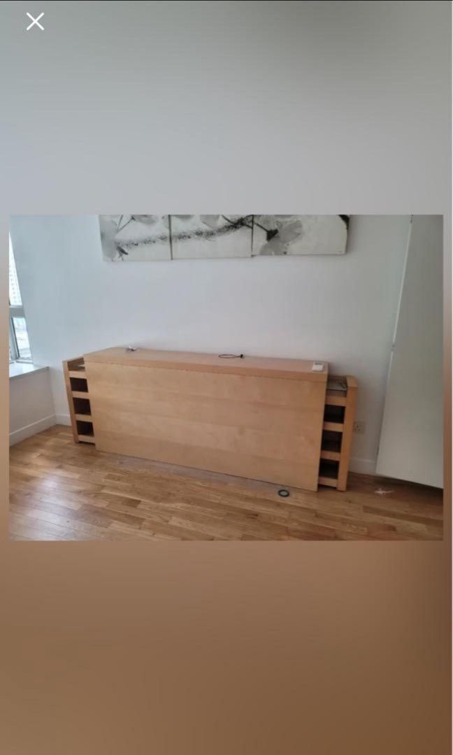 Ikea malm storage headboard hot sale