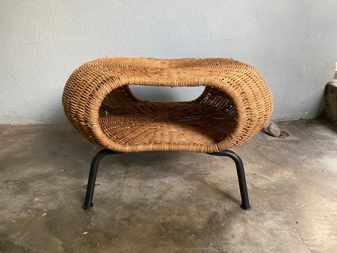 IKEA rattan coffee table, Furniture & Home Living, Furniture, Tables