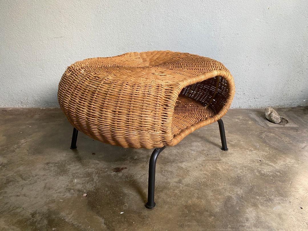 IKEA rattan coffee table, Furniture & Home Living, Furniture, Tables