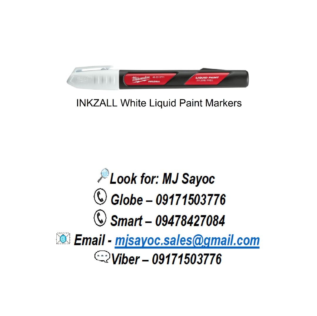 Milwaukee 48-22-3711 - INKZALL White Liquid Paint Marker