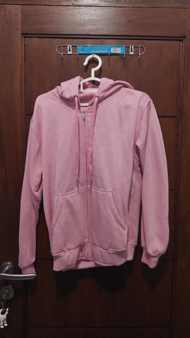 Jaket hoodie clearance pink polos