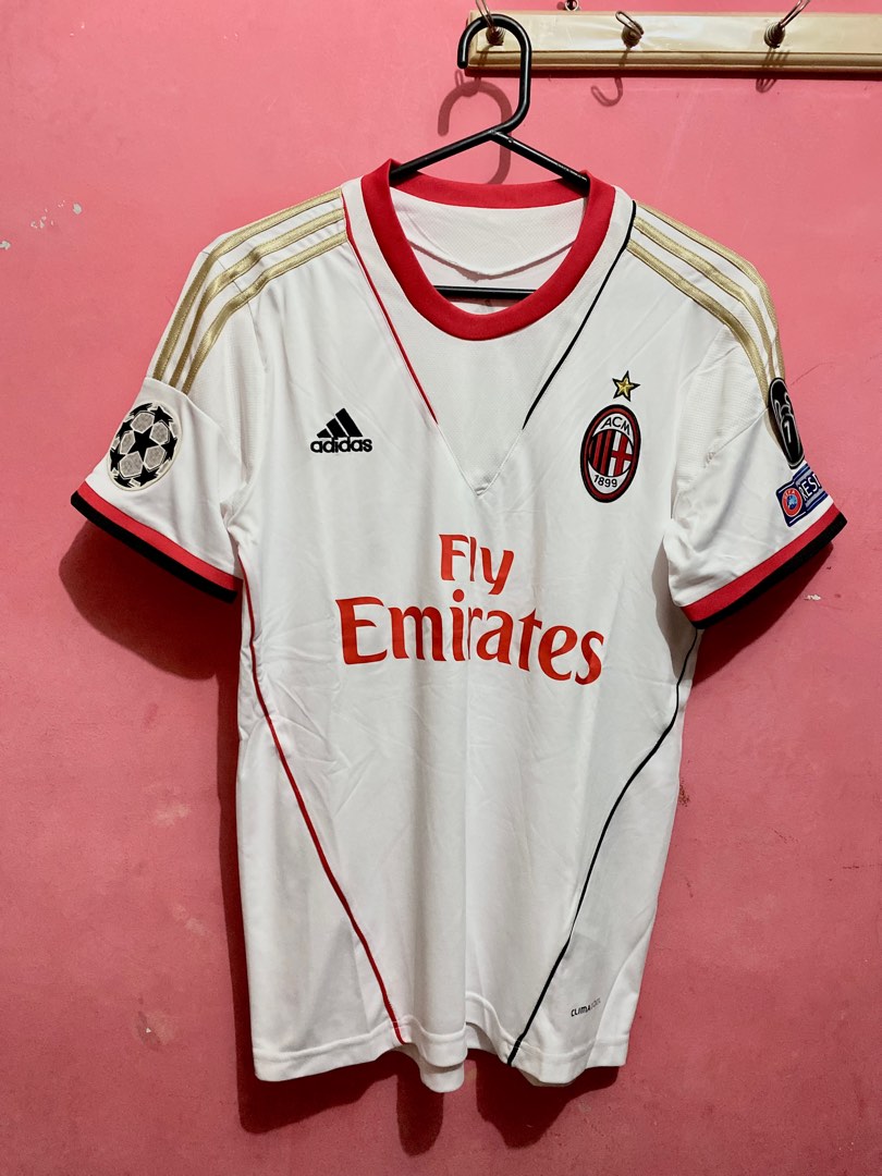 2013-14 AC Milan home No.22 KAKA S/S UEFA Champions League 13-14 ACM jersey