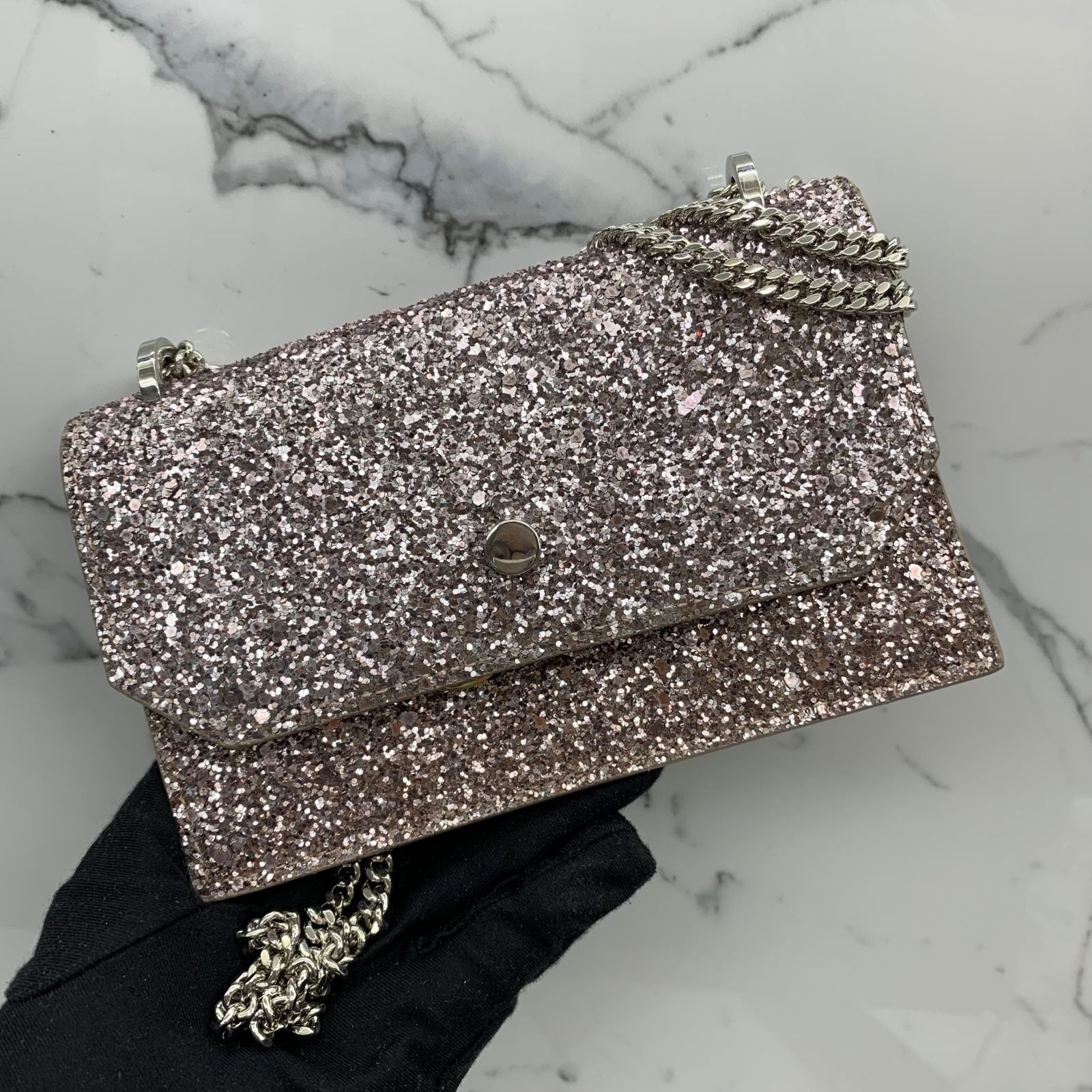 Jimmy choo sparkly hotsell bag