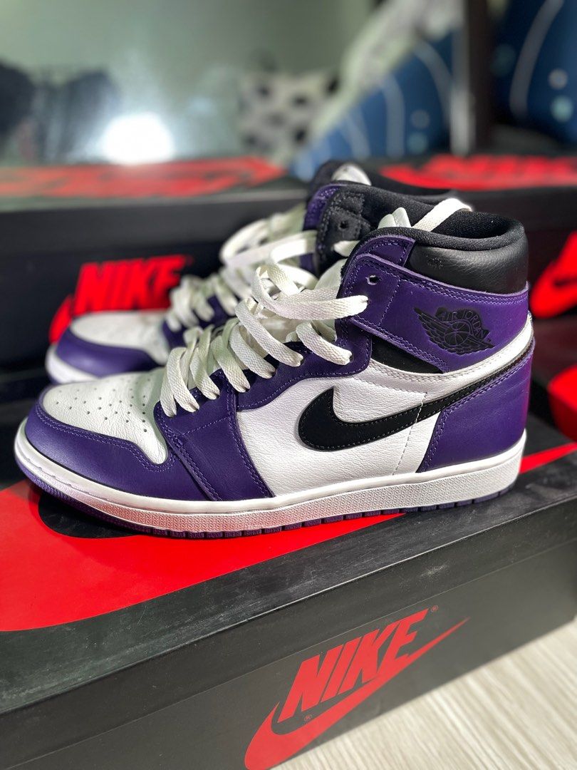 JORDAN 1 COURT PURPLE Men s Fashion Footwear Sneakers on Carousell