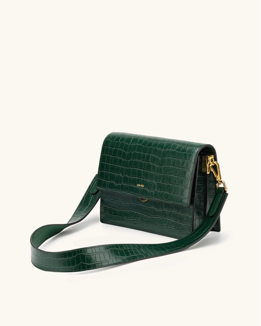 JW PEI MINI FLAP BAG GREEN, Women's Fashion, Bags & Wallets, Cross-body  Bags on Carousell