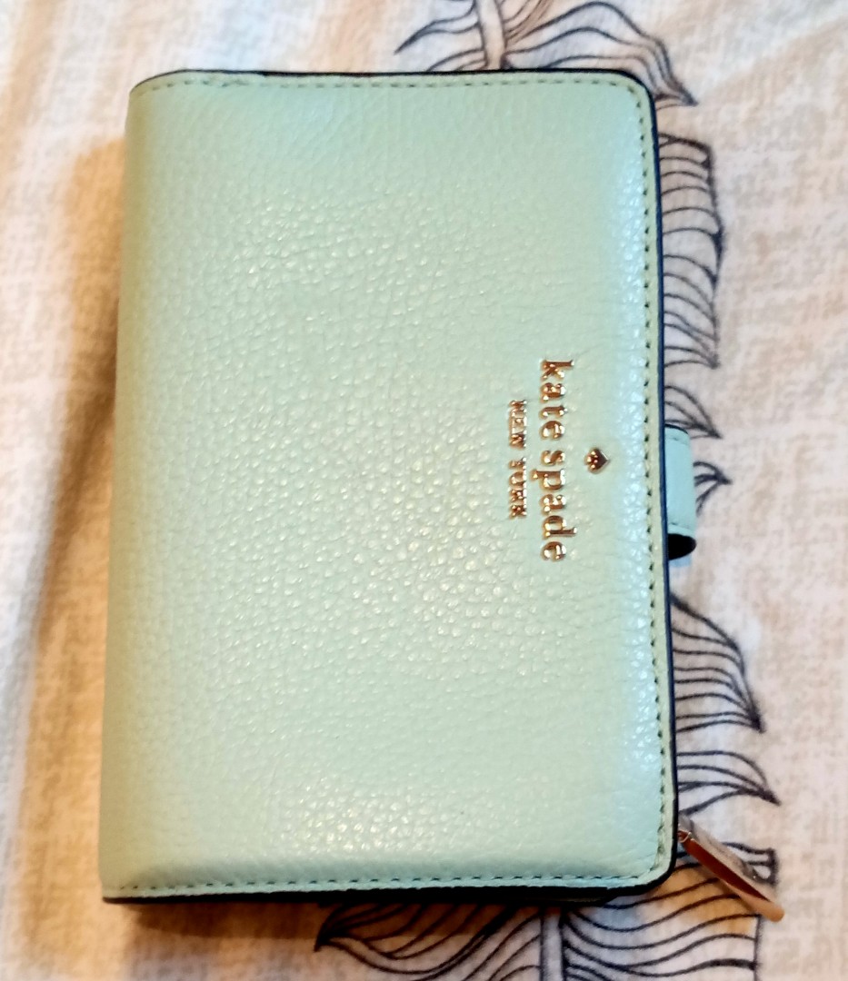 Lot - Kate Spade Mint Green Patent Leather Wallet