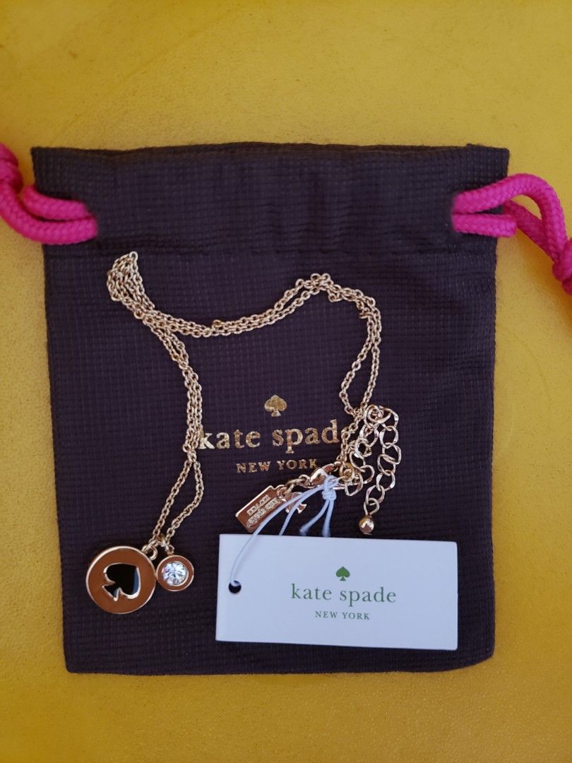 Kate spade spot sale the spade necklace