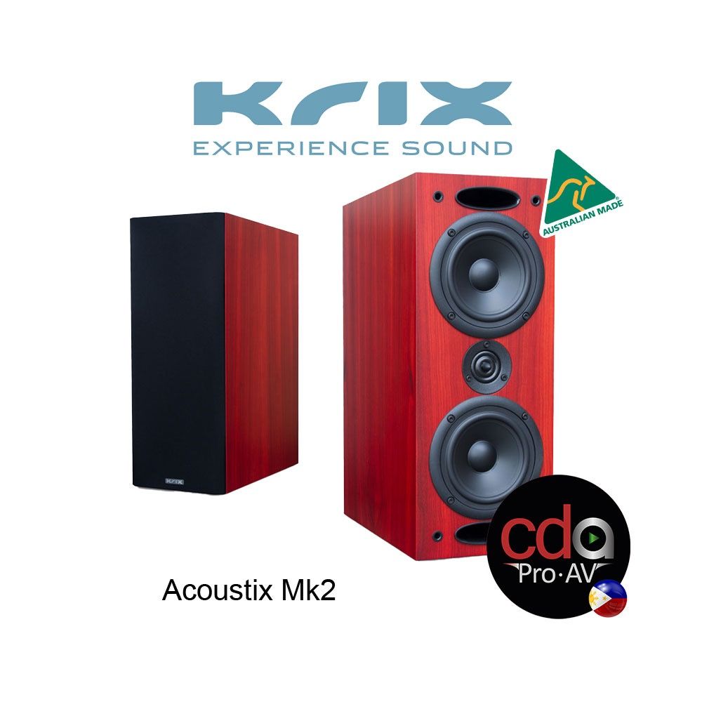 Krix Acoustix Mk2 Bookshelf Speaker Pair Audio Soundbars