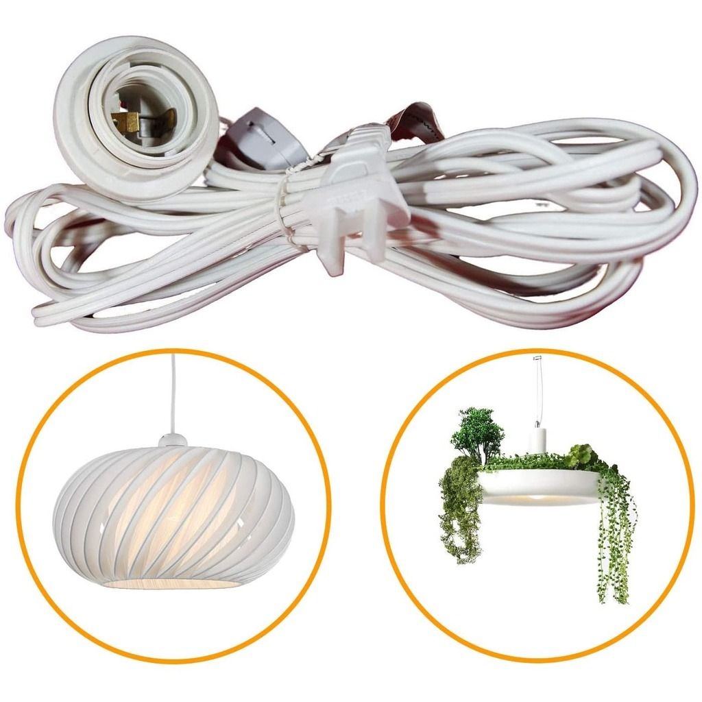 Lamp Bulb Holder With Switch LED Light Bulb Extension Cord, Furniture