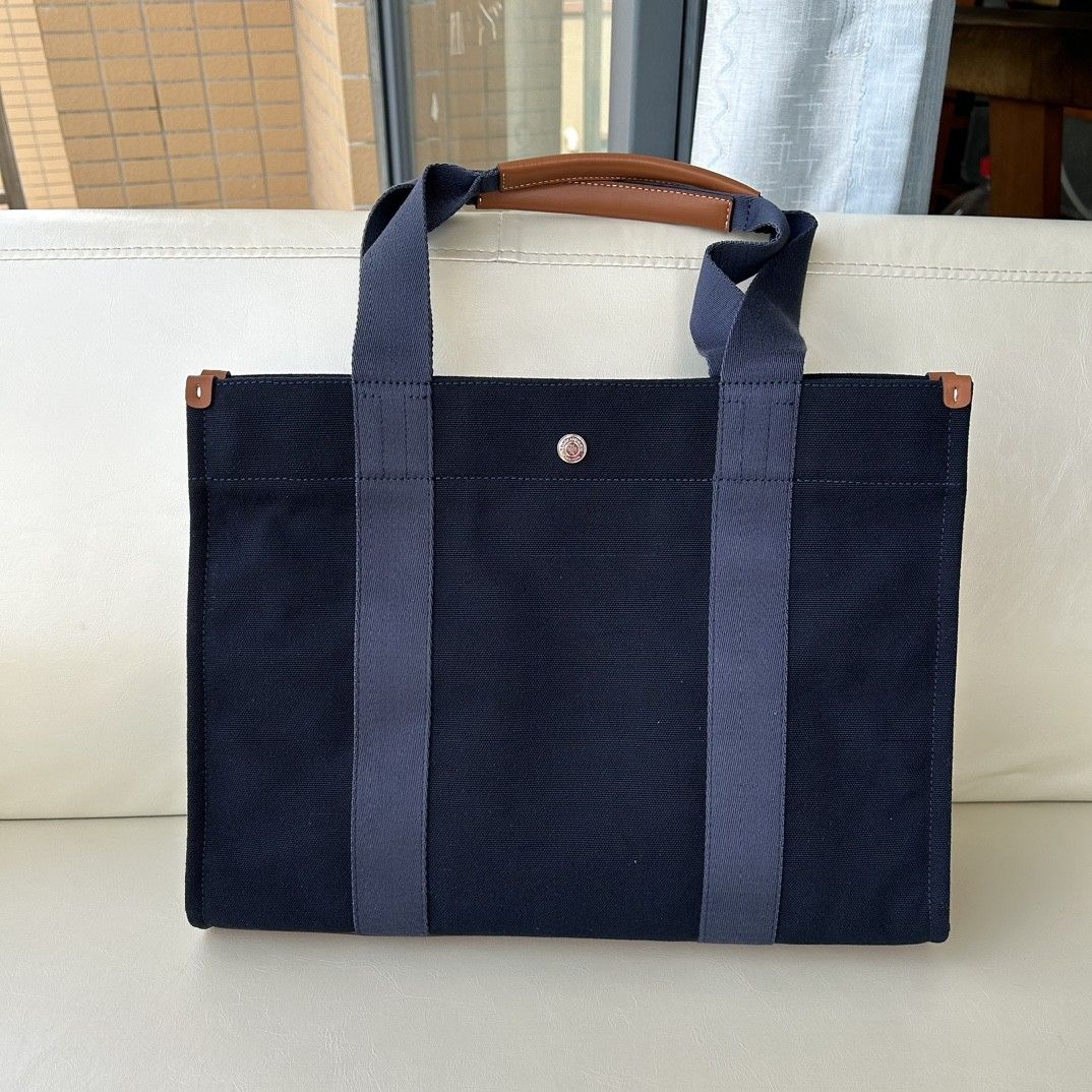 Tory burch miller large canvas tote store