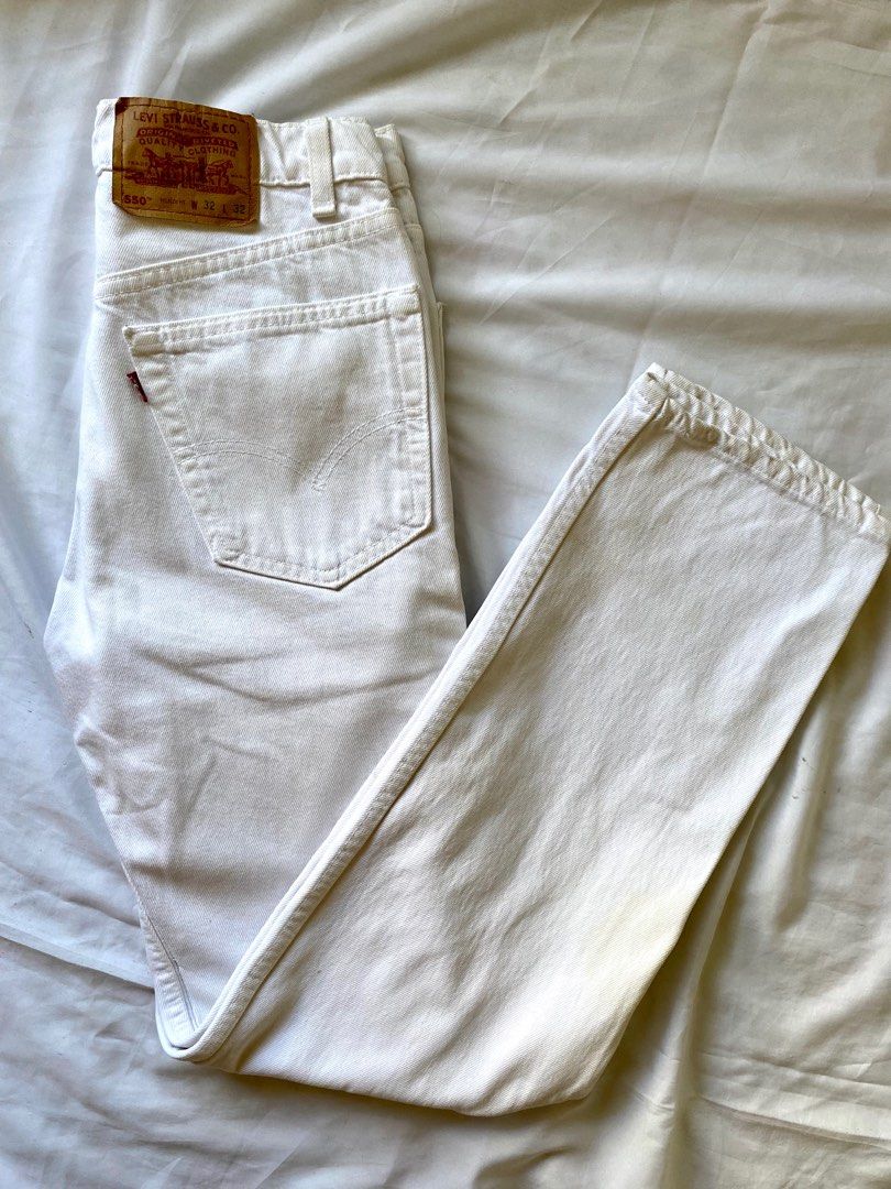 Levi 505 2025 white jeans