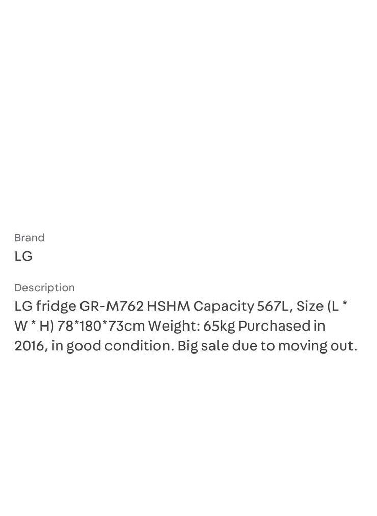 LG 2 door fridge and freezer, TV & Home Appliances, Kitchen Appliances, Refrigerators & Freezers