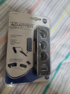 Lighted 12-31V & USB adapter.