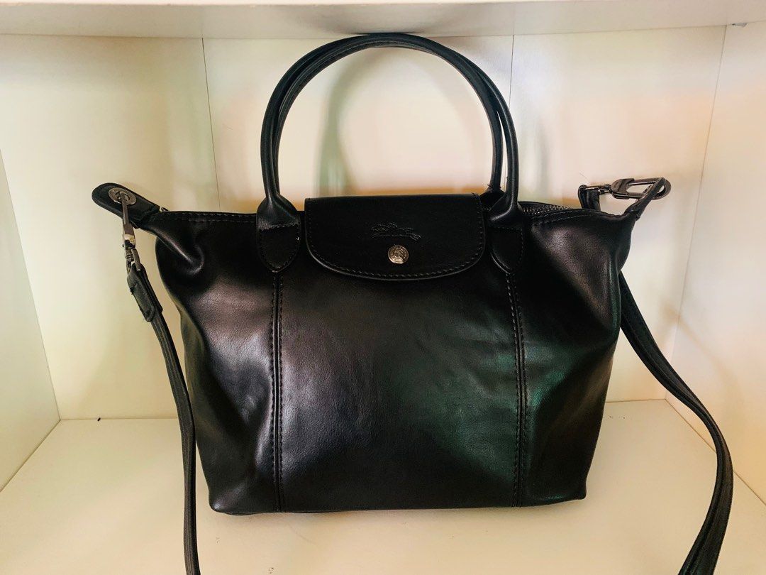 Longchamp sling bag leather best sale