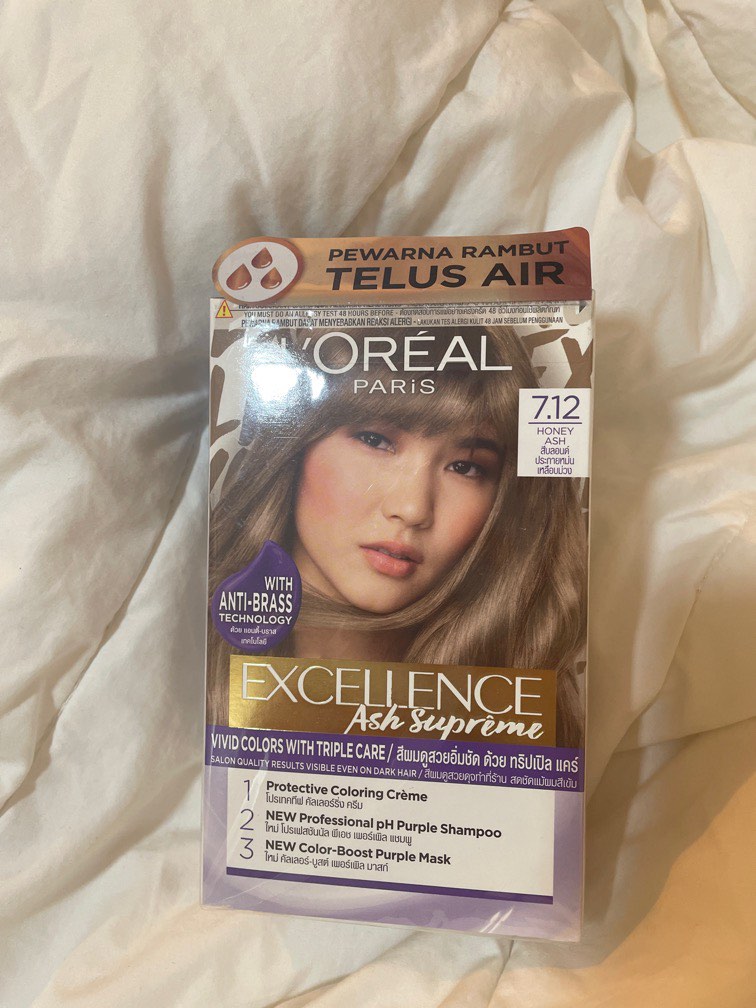 [Loreal ] Box dye excellence Ash Supreme, Beauty & Personal Care, Hair