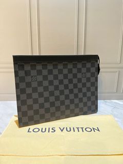 Jual CLUTCH BAG TAS TANGAN PRIA LV AEROGRAM BLACK MIRROR