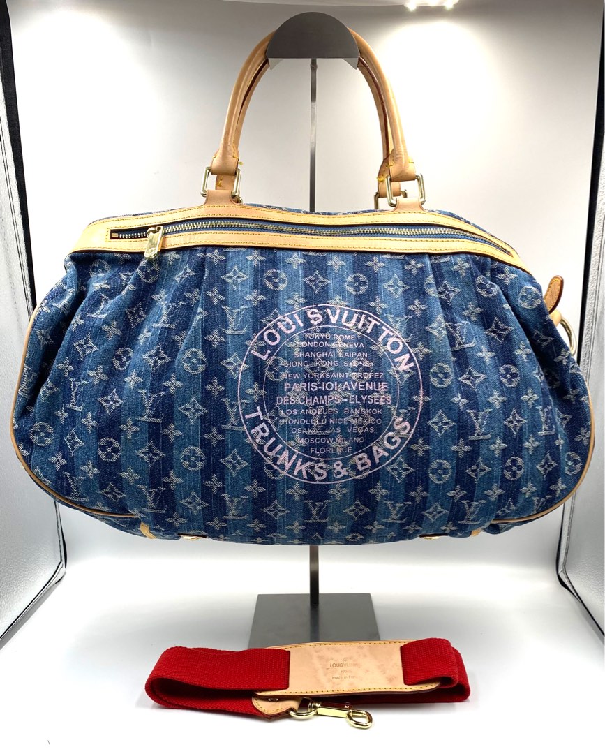 LV Cruise 2022 Loop Bag Blue Denim Monogram, Luxury, Bags & Wallets on  Carousell