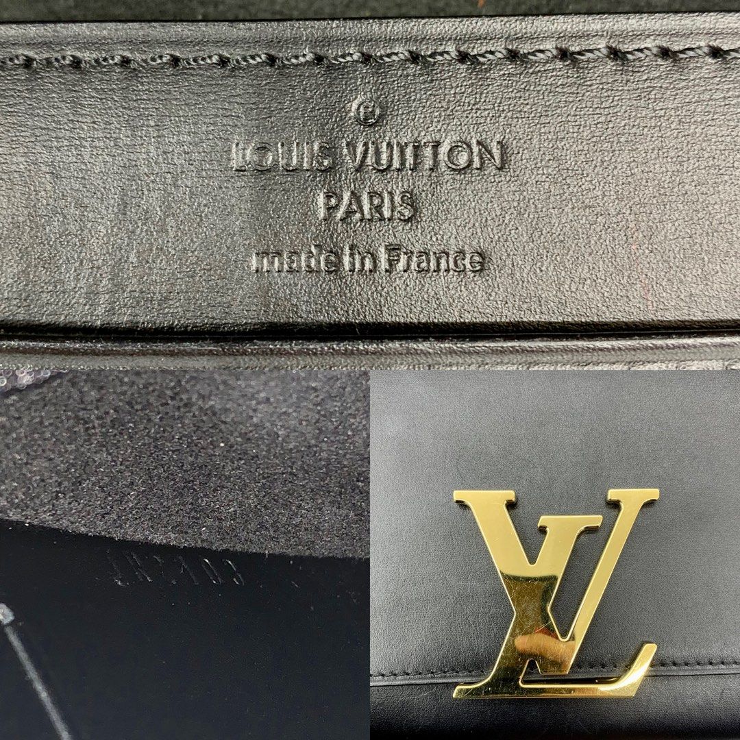 DISCOUNTED] LOUIS VUITTON M94335 POCHETTE LOUISE GM BLACK LEATHER