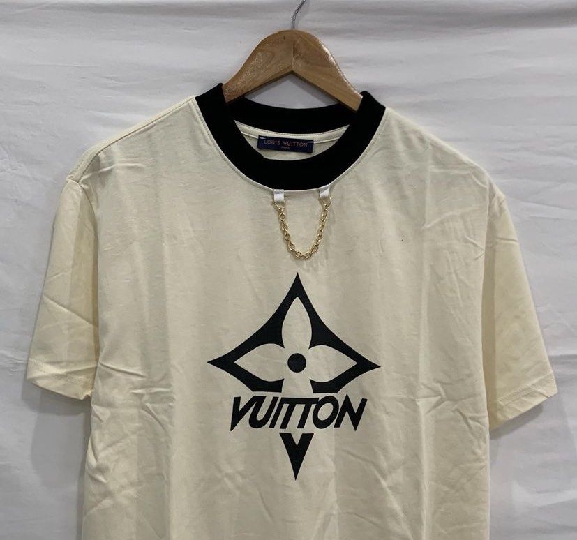 Louis Vuitton LV Men Multicolor Monogram Printed T-Shirt-White - LULUX
