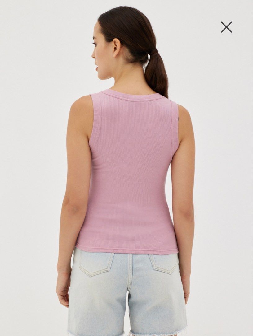Love Bonito Dailyn Scoop Neck Tank Top Orchid, Women's Fashion, Tops,  Sleeveless on Carousell