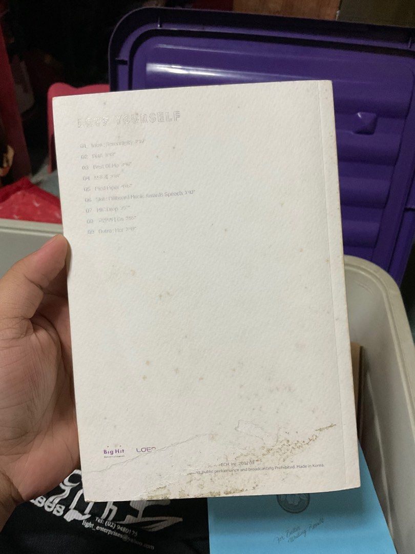 love yourself L ver photobook (Category: K-Wave Merchandise) located in Antipolo. Submitted by j.cluttering (Listing ID 1250284484, Image 2). Description: .