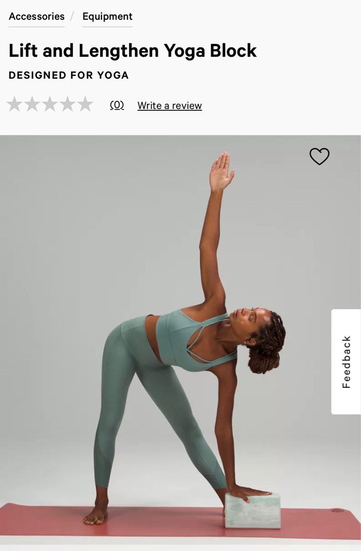 Lululemon yoga blocks x2, 運動產品, 運動與健身, 運動與健身 拉伸配件 Carousell