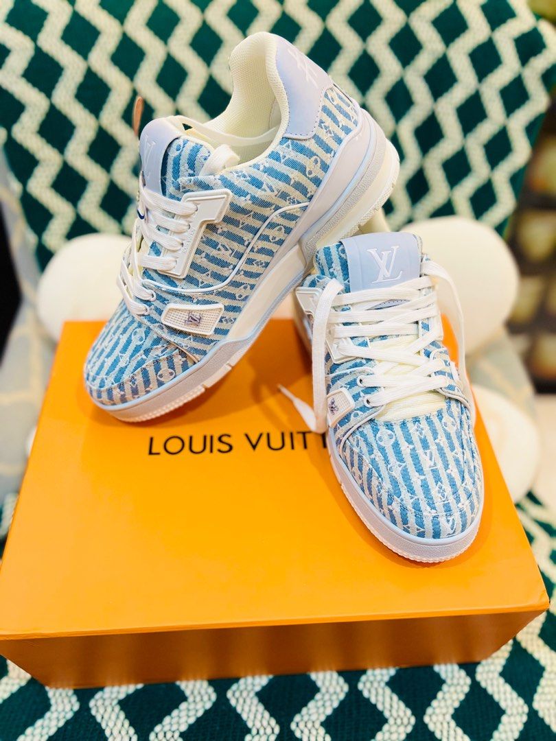 Louis Vuitton Trainer Low White Sky Blue 